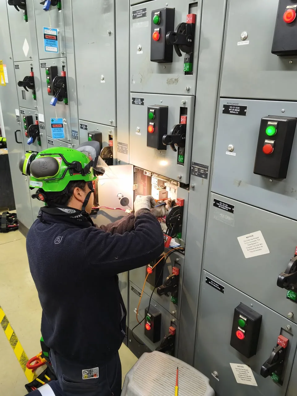Intervención en tableros eléctricos